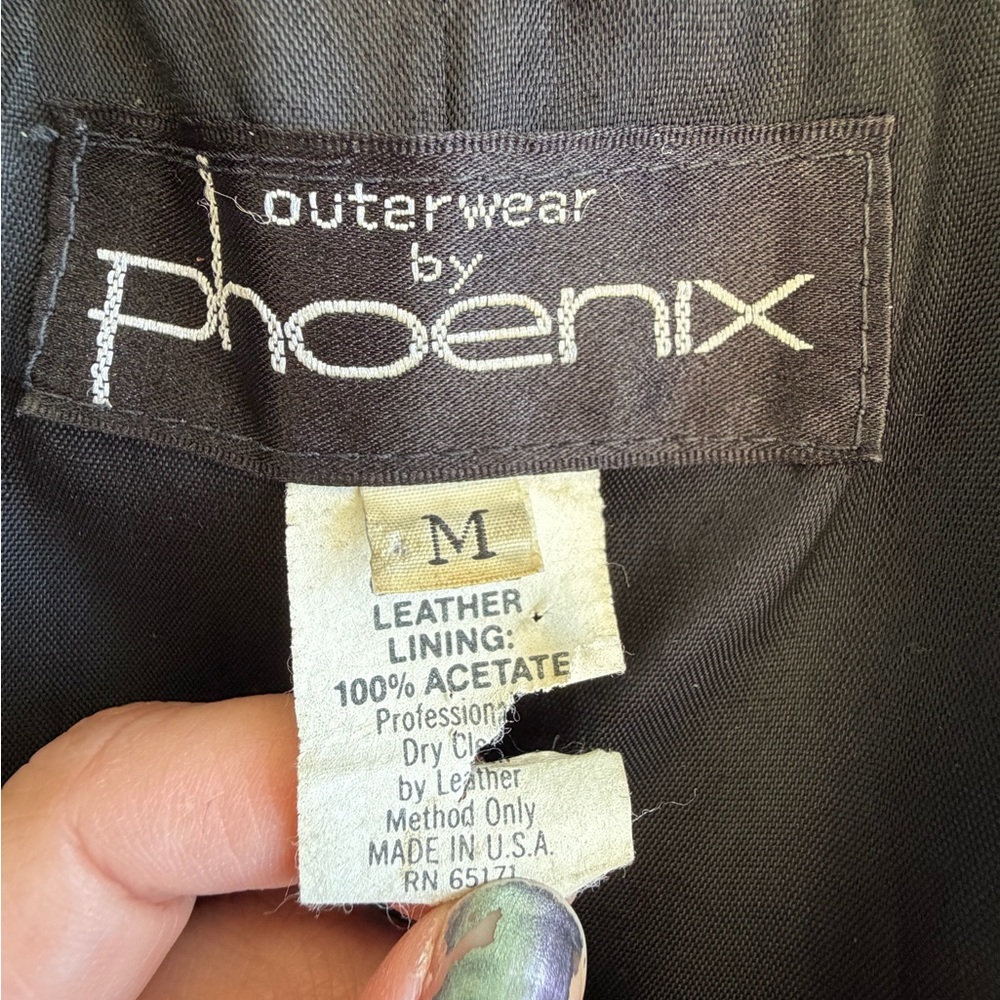 Outerwear by Phoenix Suede Fringed Ostrich Print Leather Vintage Ladies - Picture 9 of 14